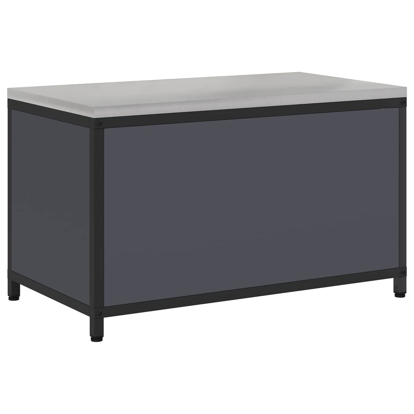 vidaXL Küchenaufbewahrung mit Regal Anthrazit 60 x 50 x 92 cm Stahl