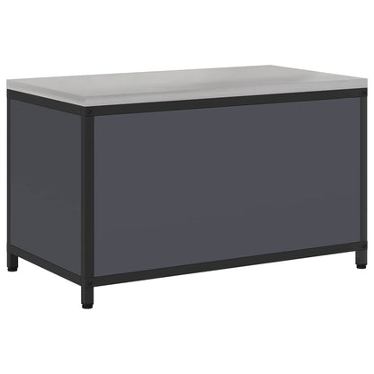 vidaXL Küchenaufbewahrung mit Regal Anthrazit 60 x 50 x 92 cm Stahl