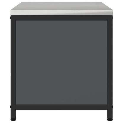 vidaXL Küchenaufbewahrung mit Regal Anthrazit 60 x 50 x 92 cm Stahl