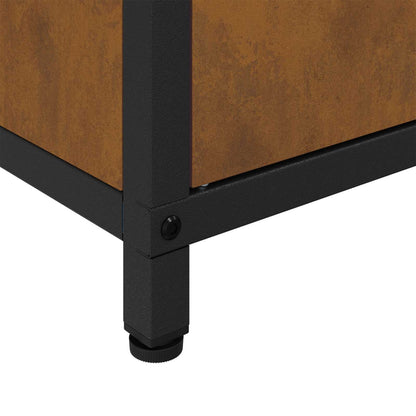 vidaXL Küchenaufbewahrung mit Regal Rostig 60 x 50 x 92 cm Stahl
