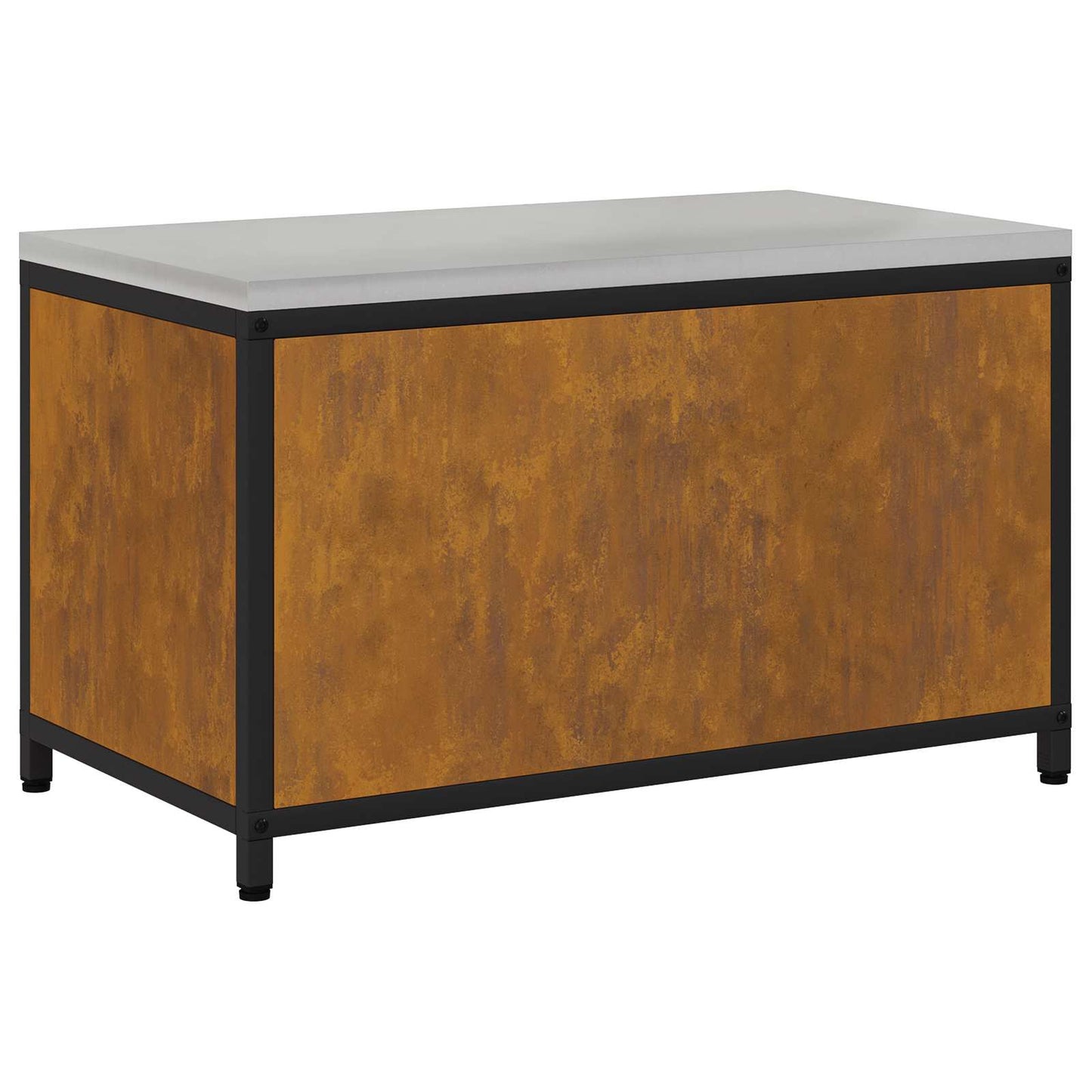 vidaXL Küchenaufbewahrung mit Regal Rostig 60 x 50 x 92 cm Stahl