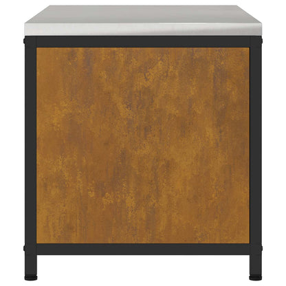 vidaXL Küchenaufbewahrung mit Regal Rostig 60 x 50 x 92 cm Stahl