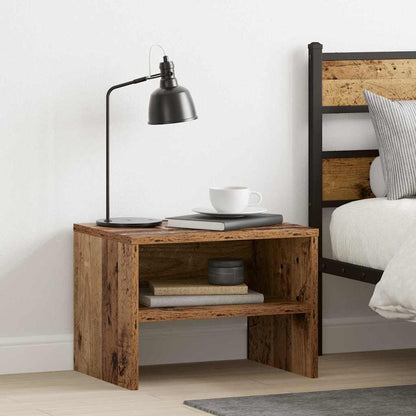 vidaXL Nachttisch Altholz 40 x 40 x 30 cm Holzwerkstoff