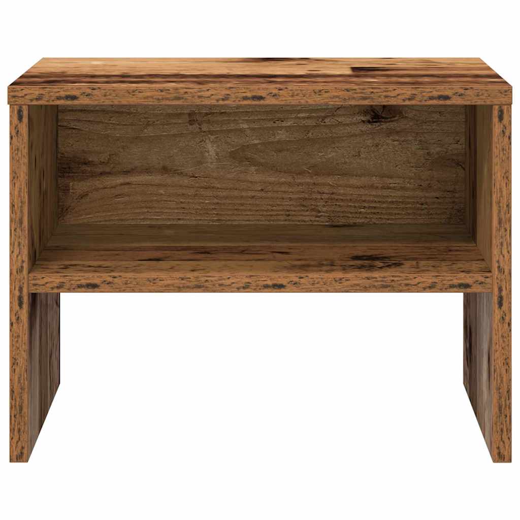 vidaXL Nachttisch 2 pcs Altholz 40 x 40 x 30 cm Holzwerkstoff