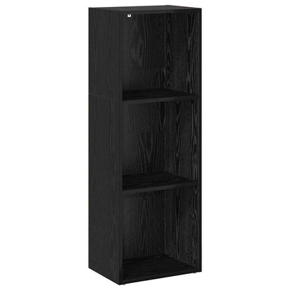 vidaXL Bibliothèque noir aspect chêne 40 x 30 x 114 cm Bois d'ingénierie