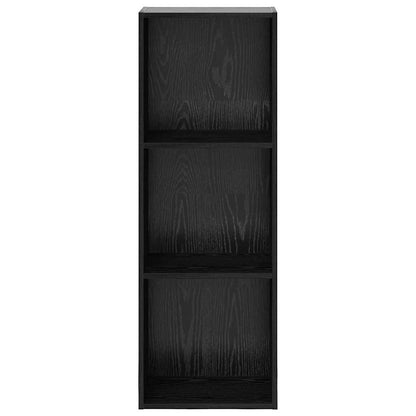 vidaXL Bibliothèque noir aspect chêne 40 x 30 x 114 cm Bois d'ingénierie