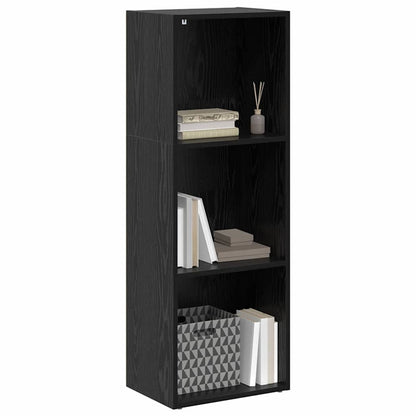 vidaXL Bibliothèque noir aspect chêne 40 x 30 x 114 cm Bois d'ingénierie