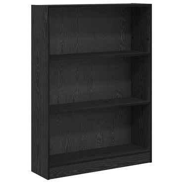 vidaXL Bücherregal Schwarz Eichen-Optik 80 x 24 x 109 cm Holzwerkstoff