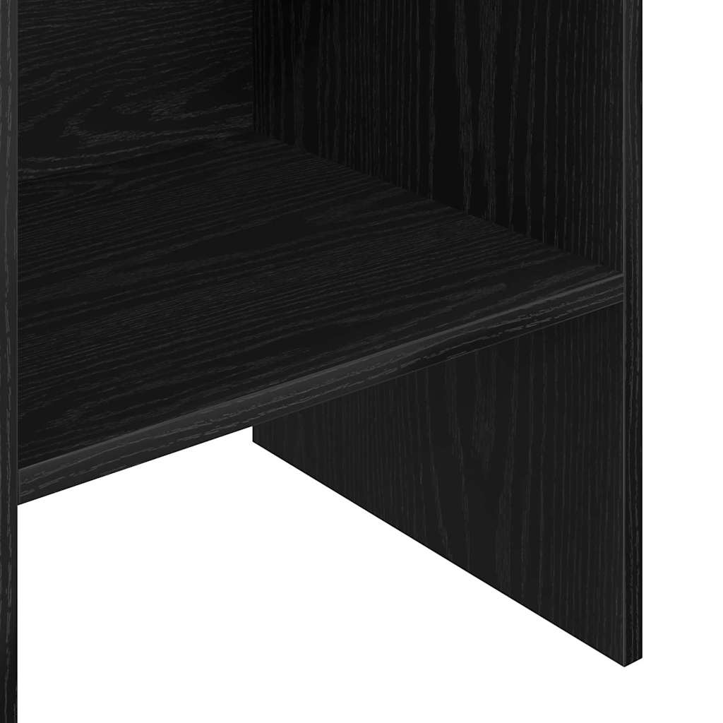 vidaXL Bücherregal Schwarz Eichen-Optik 40 x 35 x 180 cm Holzwerkstoff