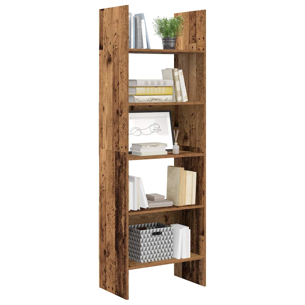 vidaXL Bücherregal Altholz 60 x 35 x 180 cm Holzwerkstoff