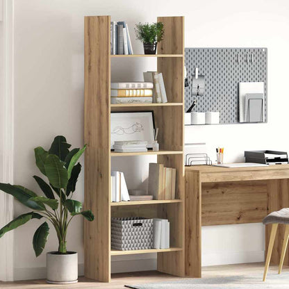 vidaXL Bücherregal Artisan-Eiche 60 x 35 x 180 cm Holzwerkstoff