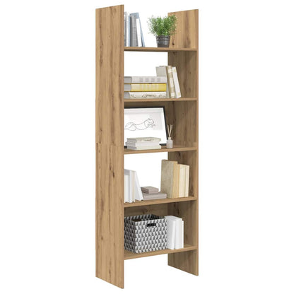 vidaXL Bücherregal Artisan-Eiche 60 x 35 x 180 cm Holzwerkstoff