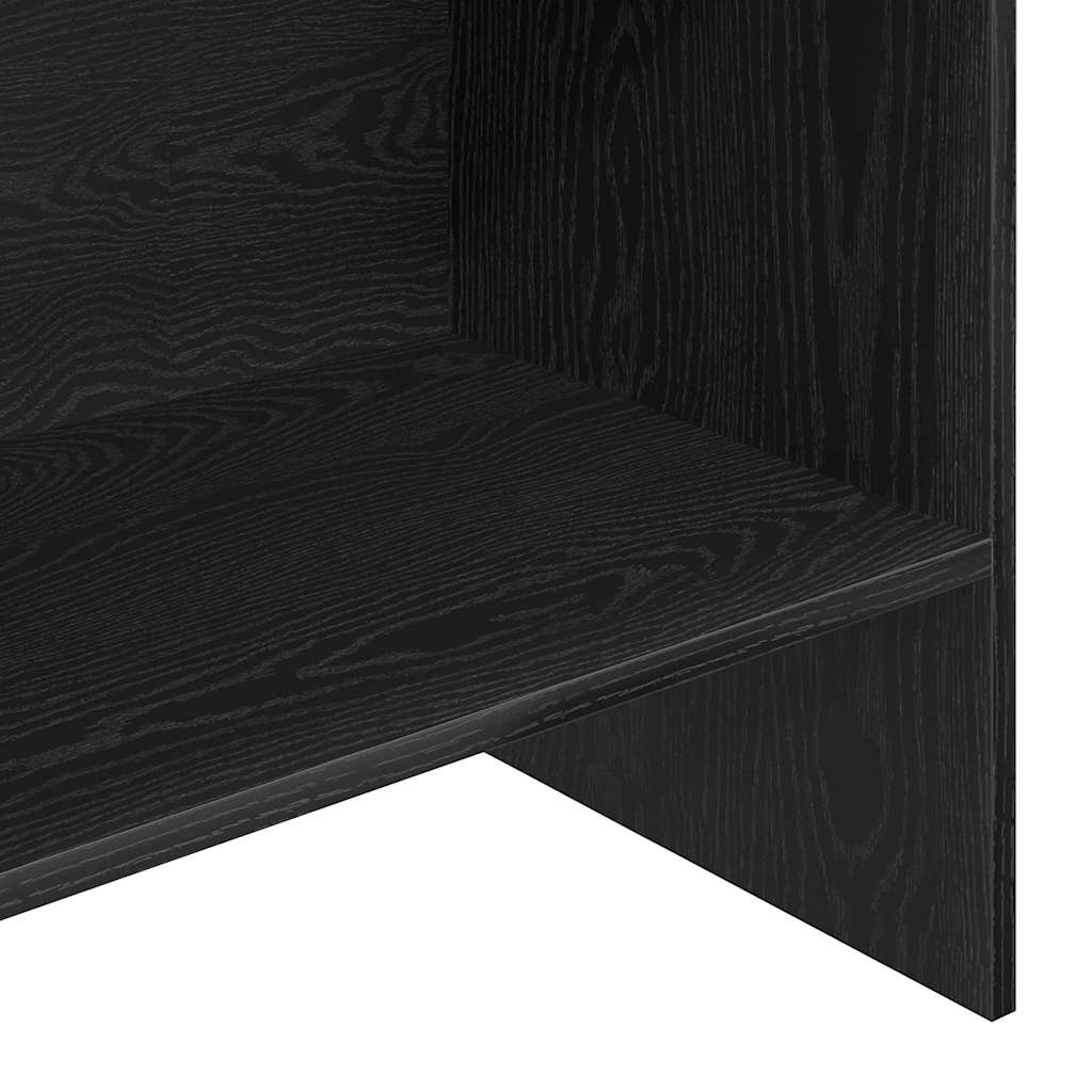 vidaXL Bücherregal Schwarz Eichen-Optik 60 x 35 x 180 cm Holzwerkstoff