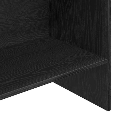 vidaXL Bücherregal Schwarz Eichen-Optik 60 x 35 x 180 cm Holzwerkstoff
