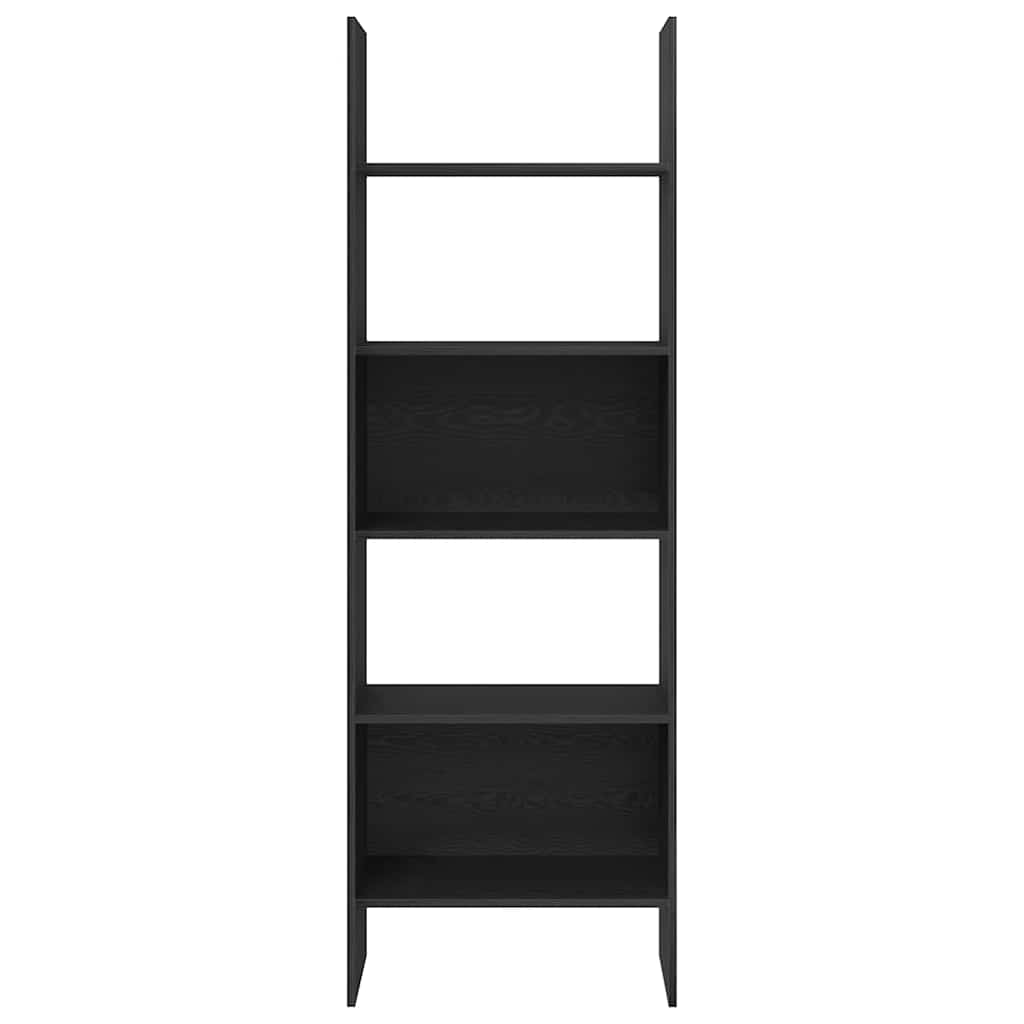 vidaXL Bücherregal Schwarz Eichen-Optik 60 x 35 x 180 cm Holzwerkstoff