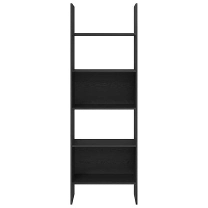 vidaXL Bücherregal Schwarz Eichen-Optik 60 x 35 x 180 cm Holzwerkstoff