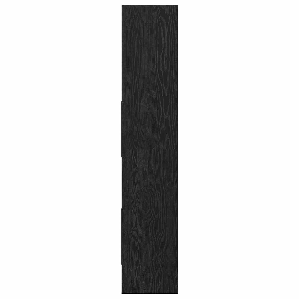 vidaXL Bücherregal Schwarz Eichen-Optik 60 x 35 x 180 cm Holzwerkstoff