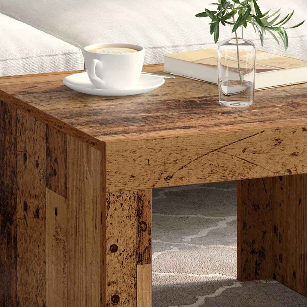 vidaXL Couchtisch Altholz 50 x 50 x 35 cm Holzwerkstoff