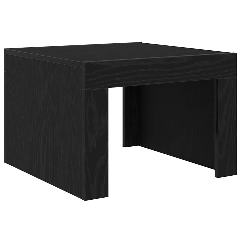 Couchtisch Schwarz Eichen-Optik 50 x 50 x 35 cm Holzwerkstoff