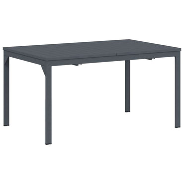 vidaXL Esstisch für draußen 2 pcs Anthrazit 210 x 90 x 73 cm Stahl
