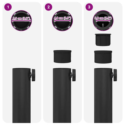 Sonnenschirmständer Schwarz 45 x 45 x 31 cm