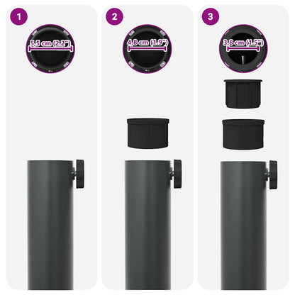 Sonnenschirmständer Dunkelgrau 45 x 45 x 31,5 cm