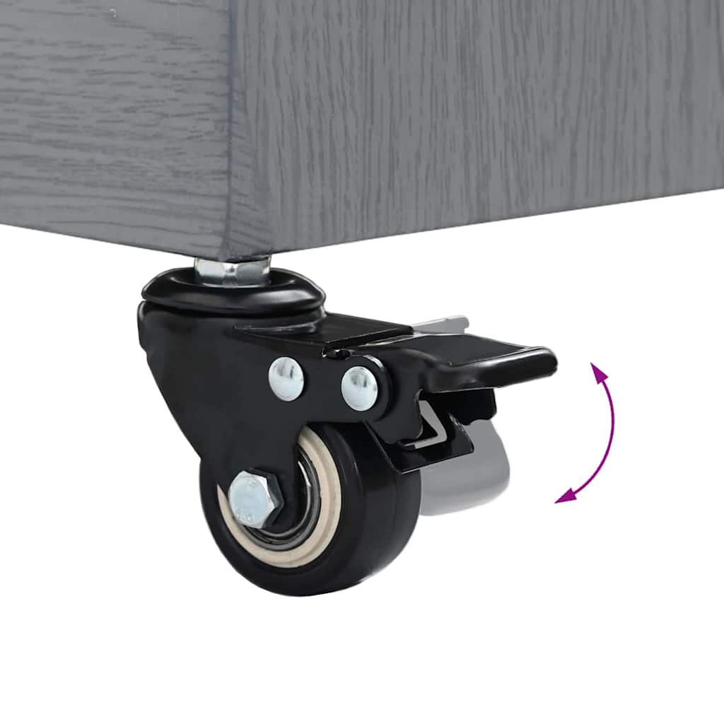 Sonnenschirmständer Dunkelgrau Holzlook 45 x 45 x 31,5 cm