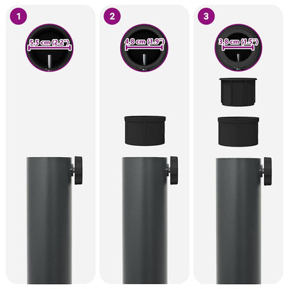 Sonnenschirmständer Dunkelgrau 45 x 45 x 31,5 cm