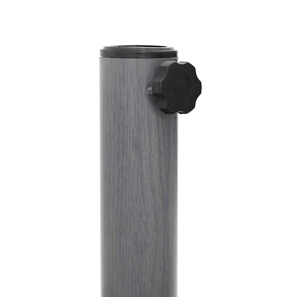 Sonnenschirmständer Dunkelgrau Holzlook 48 x 48 x 32 cm