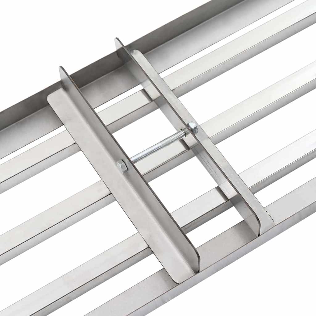 Ersatzkopf für Gartenrechen Silber 75 x 25 x 6 cm Edelstahl