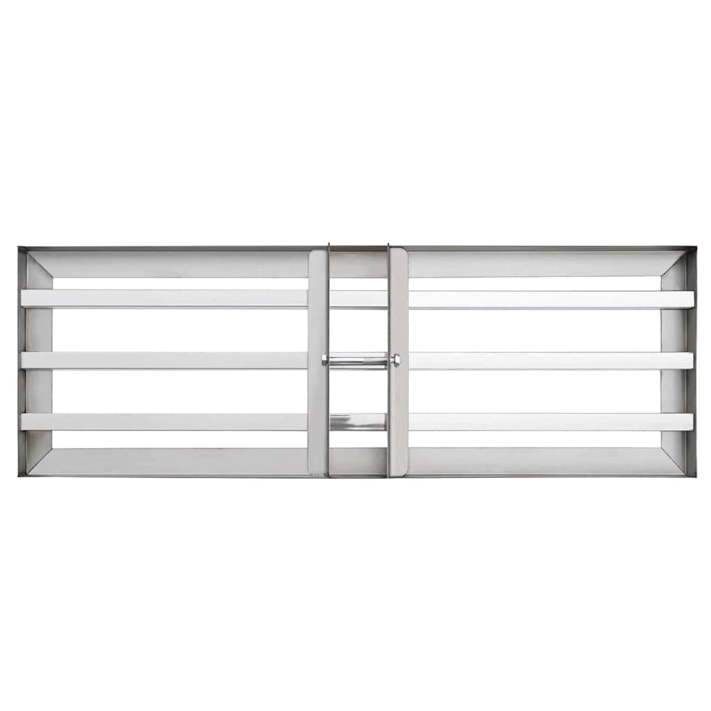 Ersatzkopf für Gartenrechen Silber 75 x 25 x 6 cm Edelstahl