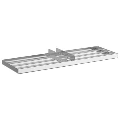 Ersatzkopf für Gartenrechen Silber 75 x 25 x 6 cm Edelstahl