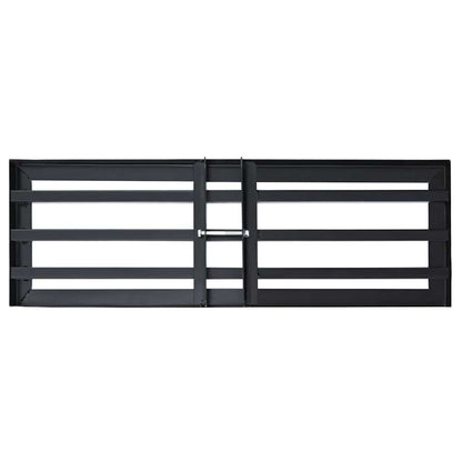 Ersatzkopf für Gartenrechen Schwarz Pulverbeschichteter Stahl