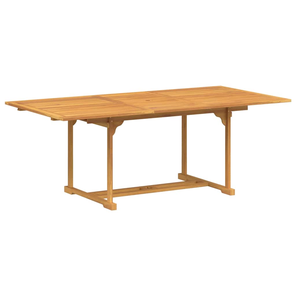 Garten Essgruppe 7 pcs Braun Massivholz Teak