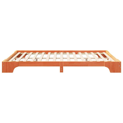 Bettrahmen Braun 160 x 220 cm Massives Kiefernholz