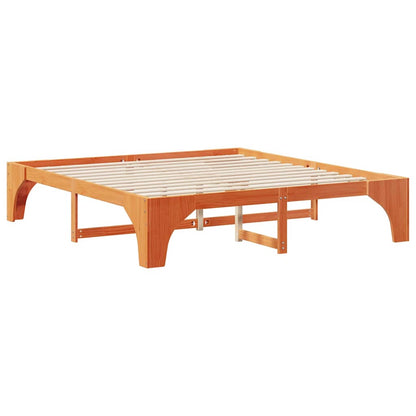 Bettrahmen Braun 180 x 200 cm Massives Kiefernholz