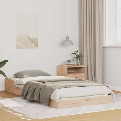 Bettrahmen Natur 90 x 220 cm Massives Kiefernholz