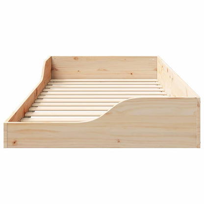 Bettrahmen Braun 80 x 200 cm Massives Kiefernholz