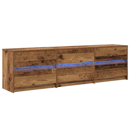 vidaXL Meubles TV 2 pcs Bois de récupération 180 x 34 x 50 cm Bois d'ingénierie