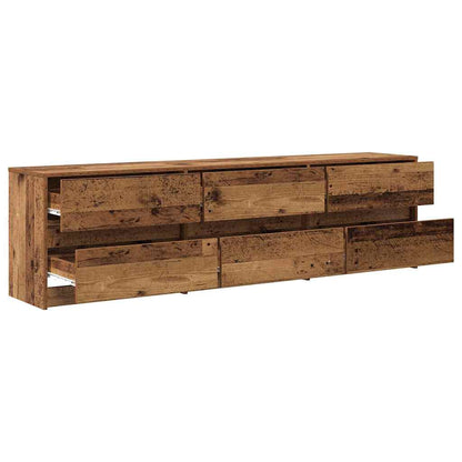 vidaXL Meubles TV 2 pcs Bois de récupération 180 x 34 x 50 cm Bois d'ingénierie