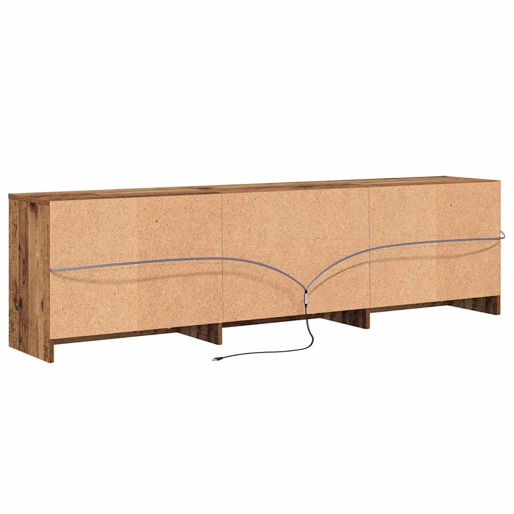 vidaXL Meubles TV 2 pcs Bois de récupération 180 x 34 x 50 cm Bois d'ingénierie