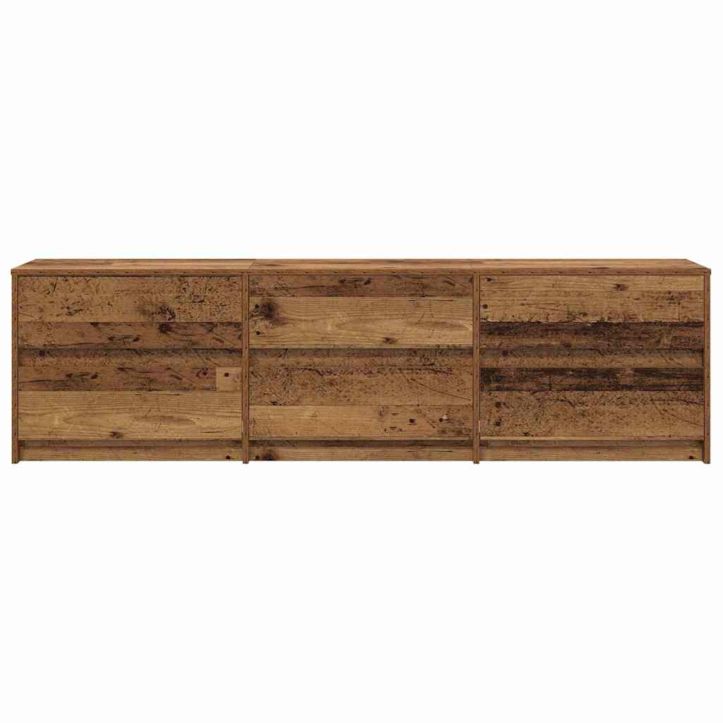 vidaXL Meubles TV 2 pcs Bois de récupération 180 x 34 x 50 cm Bois d'ingénierie