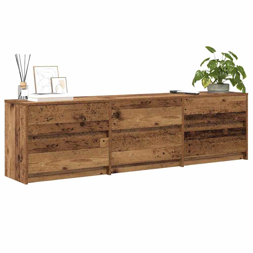vidaXL Meubles TV 2 pcs Bois de récupération 180 x 34 x 50 cm Bois d'ingénierie