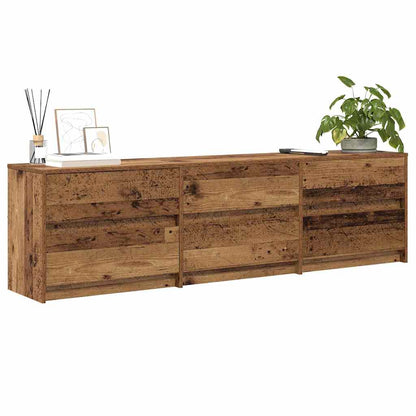 vidaXL Meubles TV 2 pcs Bois de récupération 180 x 34 x 50 cm Bois d'ingénierie
