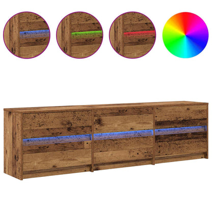 vidaXL Meubles TV 2 pcs Bois de récupération 180 x 34 x 50 cm Bois d'ingénierie