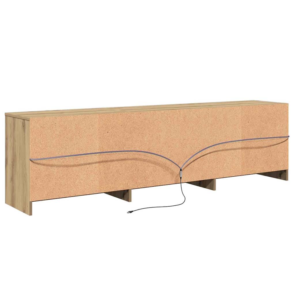 vidaXL TV-Einheiten 2 pcs Artisan-Eiche 180 x 34 x 50 cm Holzwerkstoff
