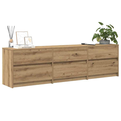 vidaXL TV-Einheiten 2 pcs Artisan-Eiche 180 x 34 x 50 cm Holzwerkstoff