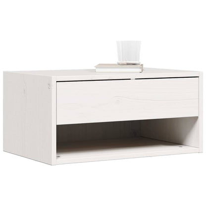 vidaXL Nachttisch Weiß 50 x 32,5 x 24 cm Massivholz Kiefer