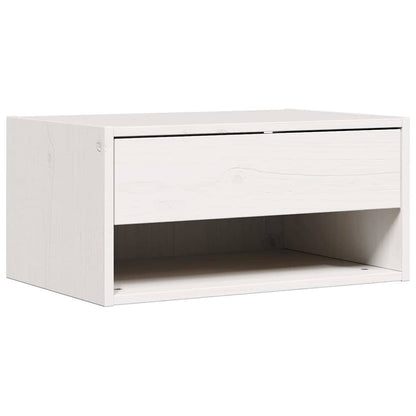 vidaXL Nachttisch 2 pcs Weiß 50 x 32,5 x 24 cm Massivholz Kiefer