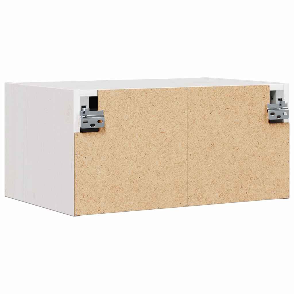 vidaXL Nachttisch 2 pcs Weiß 50 x 32,5 x 24 cm Massivholz Kiefer